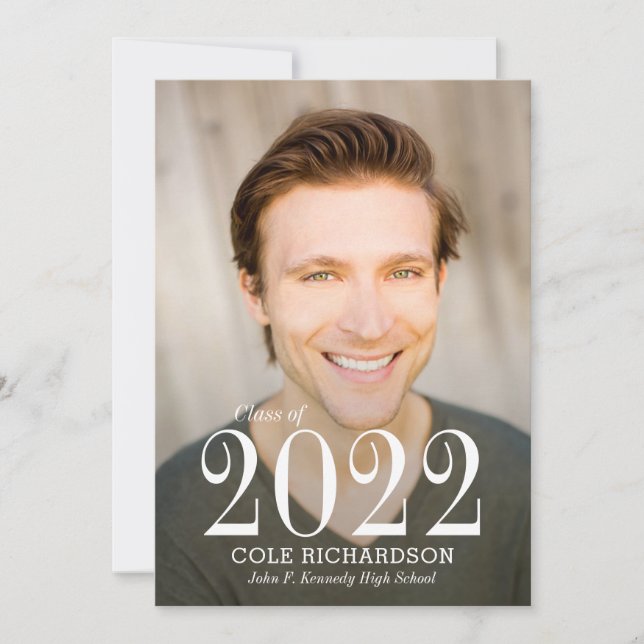 Meddelande om tidslös Studenten Inbjudningar (Framsida)