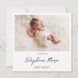 Meddelande om två fotofödsel direkt 3 inbjudningar