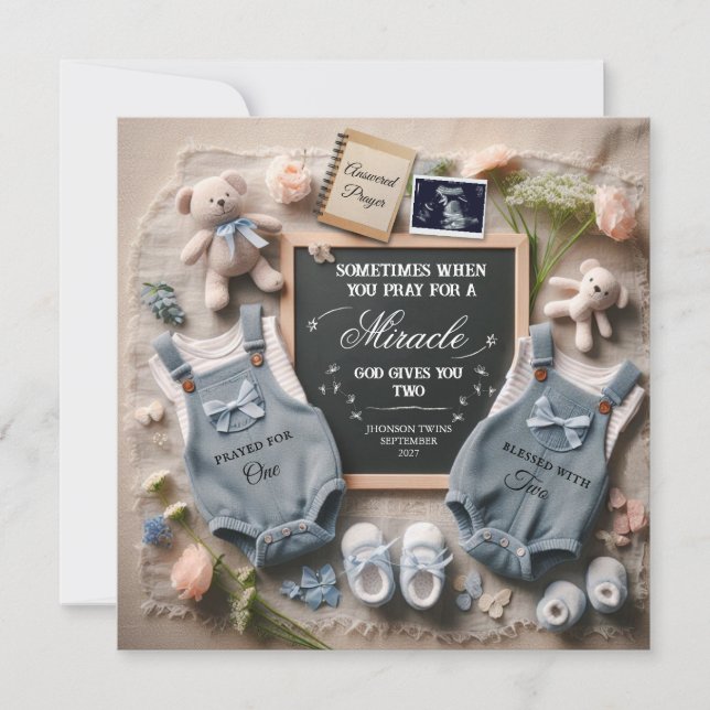 Meddelande om tvillingGravid | Twillingar förvänta (Framsida)