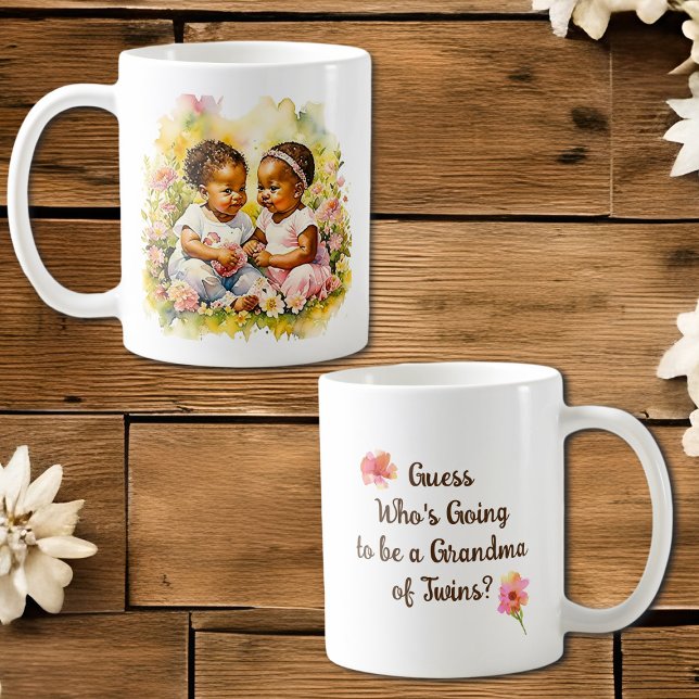 Meddelande om twillingar | Meddelande om Gravid Kaffemugg (Skapare uppladdad)