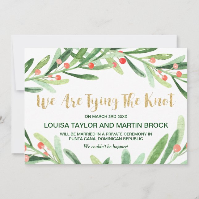 Meddelande om utandning av jul Holly (Framsida)