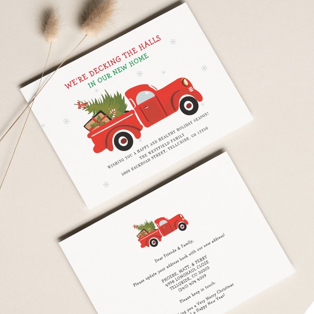 Meddelande om Vi har flyttat Flytta vid jul (Skapare uppladdad)