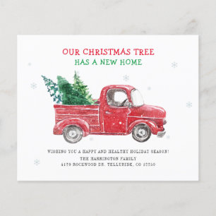 Meddelande om Vi har flyttat Flytta vid jul Flygblad