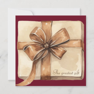 Meddelande om Winter Gift Photo Gravid