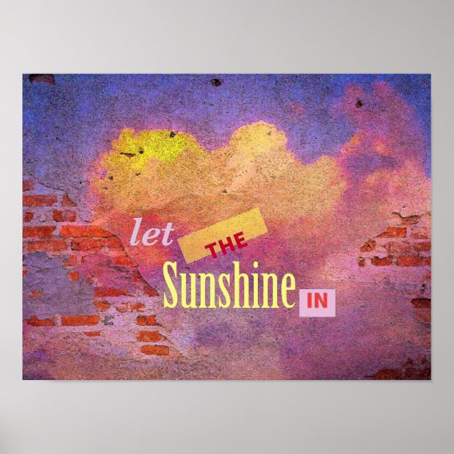 Meddelande på en mur poster (Framsidan)