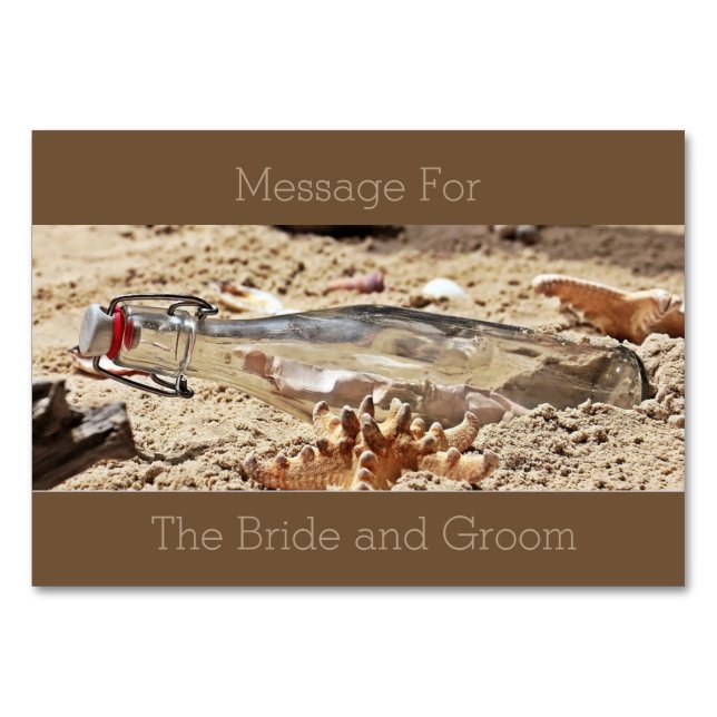 Meddelande till paret Lycklig Bordsnummer (Framsidan)