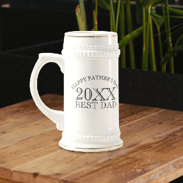 Meddelandeåret Fars dag Beer Stein i Pappa Sejdel