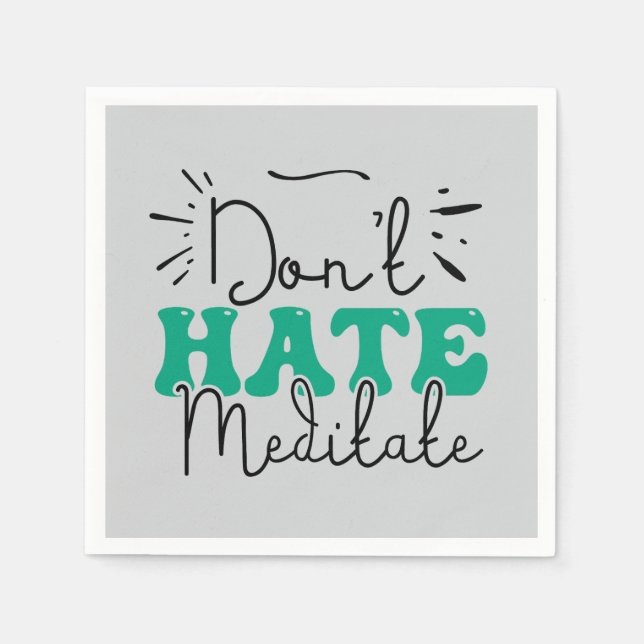 Meddelandedesign som inte Hate Pappersservett (Framsidan)