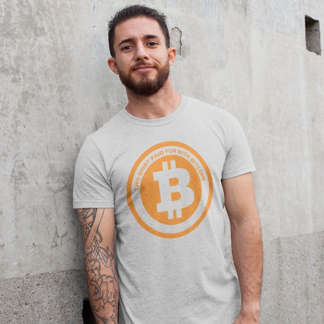 Meddelandegrafik för Anpassningsbar av bitmyntssym T Shirt (Skapare uppladdad)