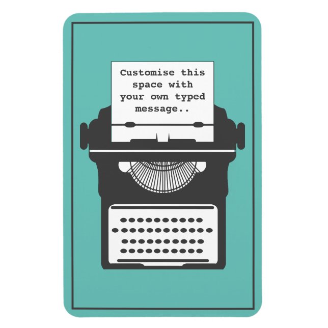 Meddelandehämtning för Anpassningsbar av vintage T Magnet (Vertikal)