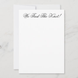 Meddelandekort för anpassade Bröllop Meddelande