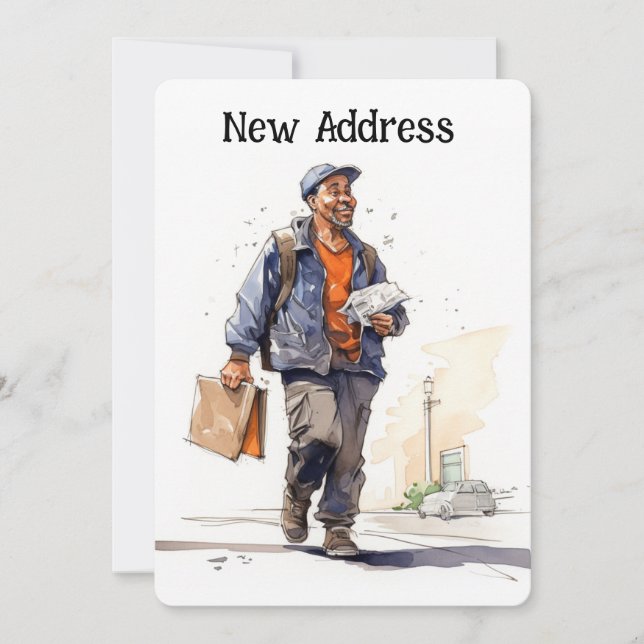 Meddelandekort för Flytta från brevbärare (Framsida)