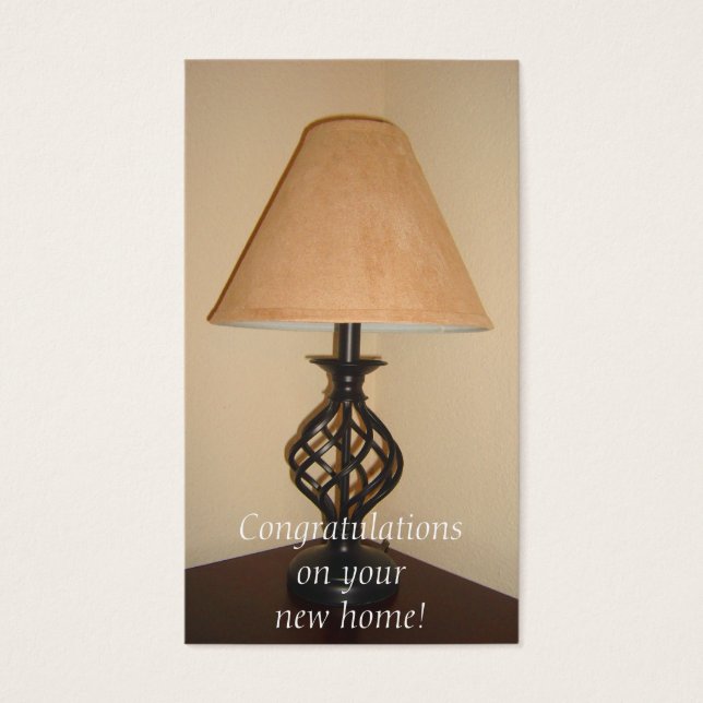 Meddelandekort för kammaruppvärmning visitkort (Framsidan)