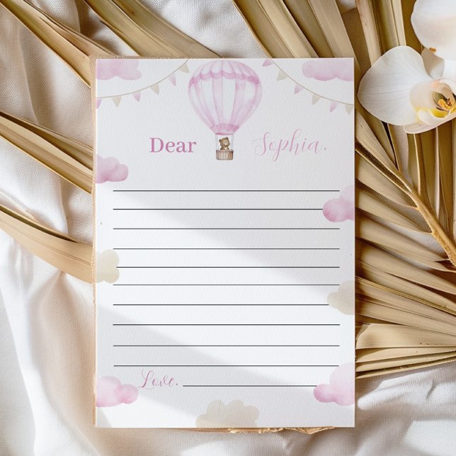 Meddelandekort för luftballongens födelsedag tack kort (Skapare uppladdad)