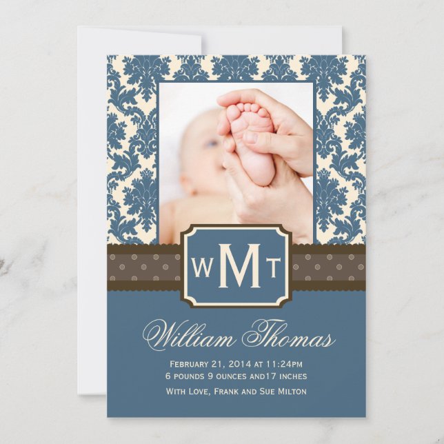 Meddelandekort för nyfödd bebis meddelande (Framsida)