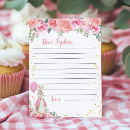 Meddelandekort för Peter Rabbit Time Capsule Note Tack Kort