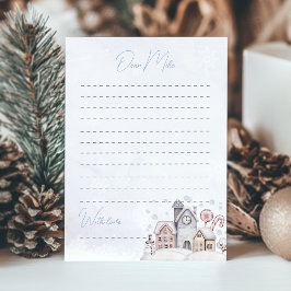 Meddelandekort för Winter Wonderland Time Capsule  Tack Kort