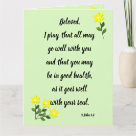 Meddelanden för 3 John 1:2-hälsningskort i Beloved