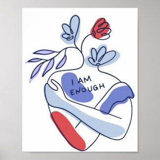 Meddelanden om förflyttningar av kroppspositivitet poster