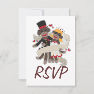 Meddelanden om inbjudningar till SOCK MONKEY Bröll