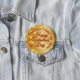 Meddelandeskylt för SMS-meddelande i Guld Valentin Knapp