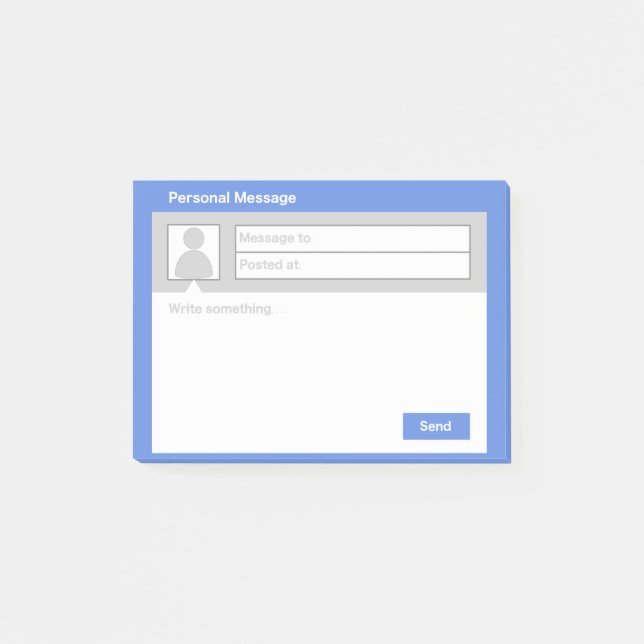 Meddelandet boxas Posta-honom noterar Post-it Block (Framsida)