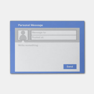 Meddelandet boxas Posta-honom noterar Post-it Block