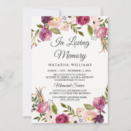 Meddelandetjänst för botaniskt Blommigt Inbjudningar