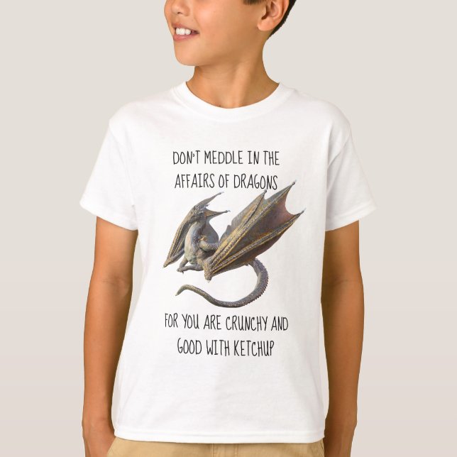 Meddle i Dragons affärer T Shirt (Framsida)