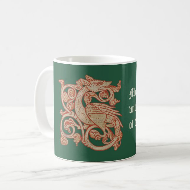 "Meddle Not" Dragon Coffee Mugg (Framsida vänster)