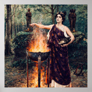 Medea brygger sin trolldryck – poster
