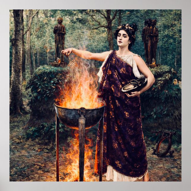 Medea brygger sin trolldryck –  poster (Framsidan)