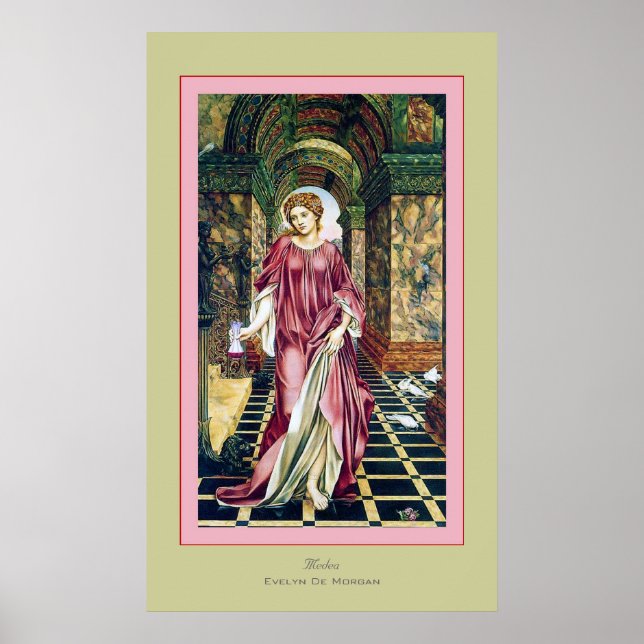 Medea ~ Evelyn De Morgan Poster (Framsidan)