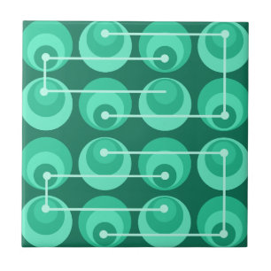 Medel Centres Circles Teal Kakelplatta