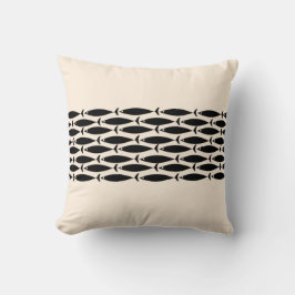 Medel Centres Modern Retro Minimalist Fish Mönster Kudde