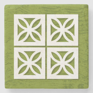 Medel Century Modern Breeze Blocks Lime Underlägg
