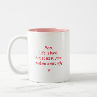Medel Cute Funny Mug Gift för Mamma Två-Tonad Mugg