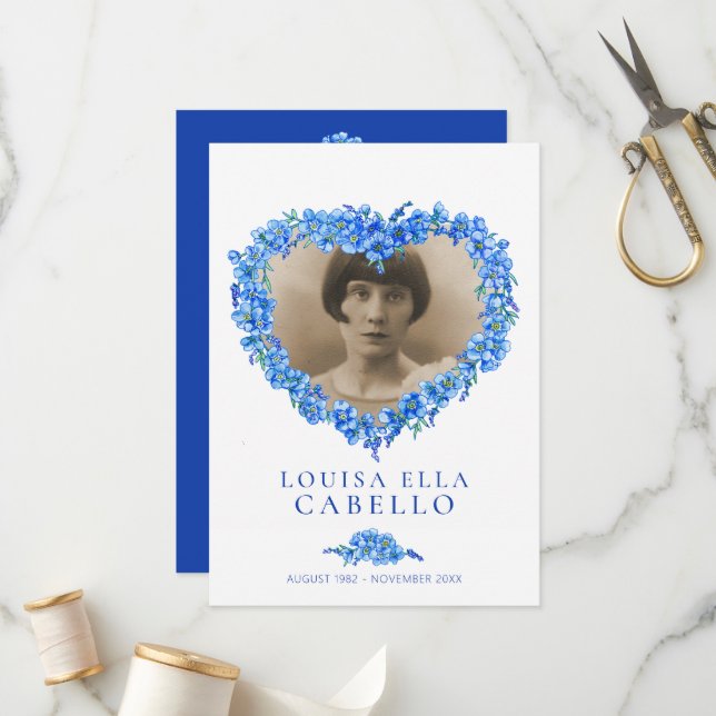 Medel för begravning, blå, vit program (Fram/Back In Situ)