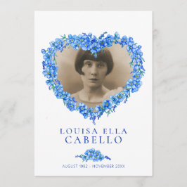 Medel för begravning, blå, vit program