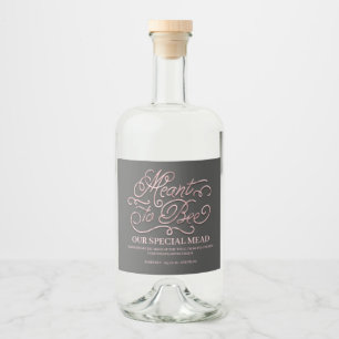 Medel för bin Bröllop Mead - honung Vin Spritflaskor Etikett
