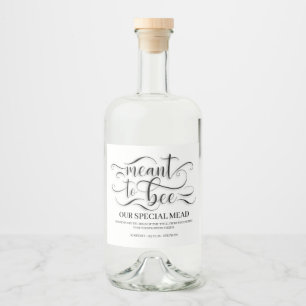 Medel för bin Bröllop Mead - honung Vin Spritflaskor Etikett
