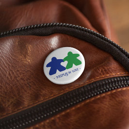 Medel i Kärlek, blått och Grönt-knapp Knapp