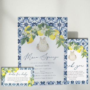 Medel Lemon Main Squeeze Baby Shower Inbjudningar