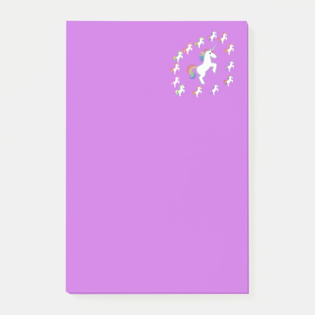 Medel Lila Enhörningshörnets Magi Post-it Block (Framsida)