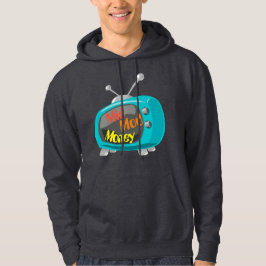 Medel-Modet Pengar Retro-TV Hoodie