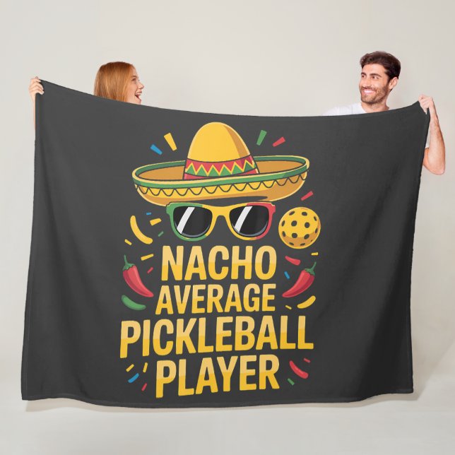 Medel Nacho Pickleballspelare Fleecefilt (På plats)