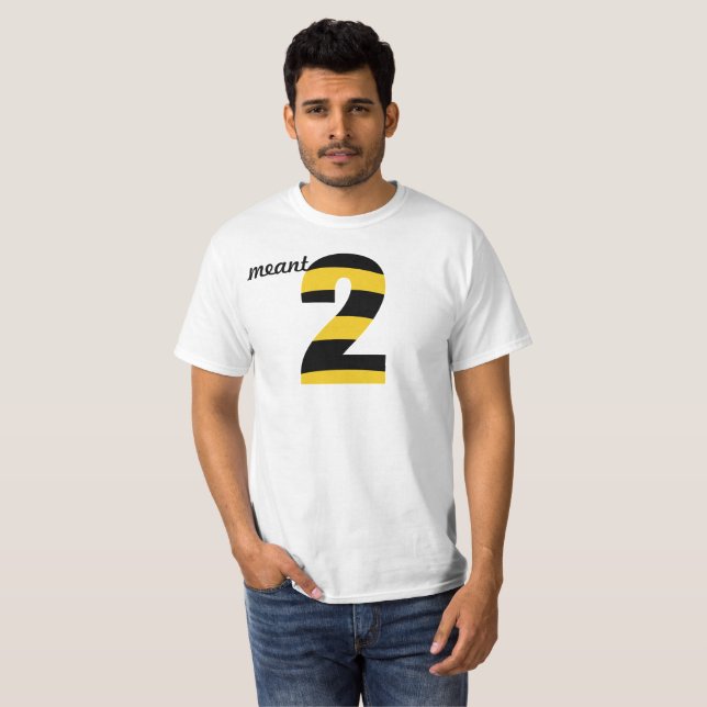 Medel till bin/Medel 2 🐝 Life Älskare T Shirt (Hel framsida)