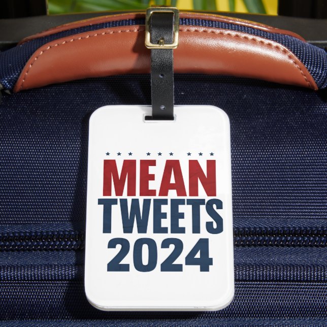Medel Tweets 2024 Roliga Val Trump  Bagagebricka (Framsida Insitu 2)
