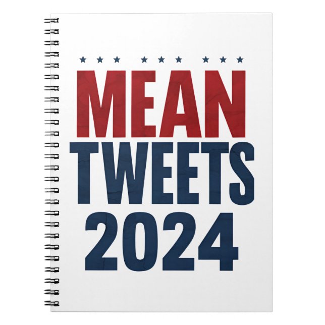 Medel Twitter 2024 Roliga Val Trump  Anteckningsbok (Framsidan)