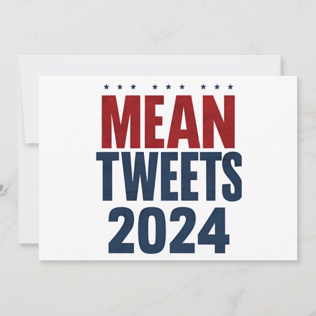 Medel Twitter 2024 Roliga Val Trump  Inbjudningar (Framsida)